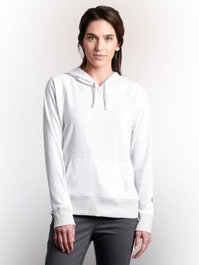 Kuhl Stria Pullover Hoody Hoodie Sweatshirt in Mist Gray White Stripe Size XL